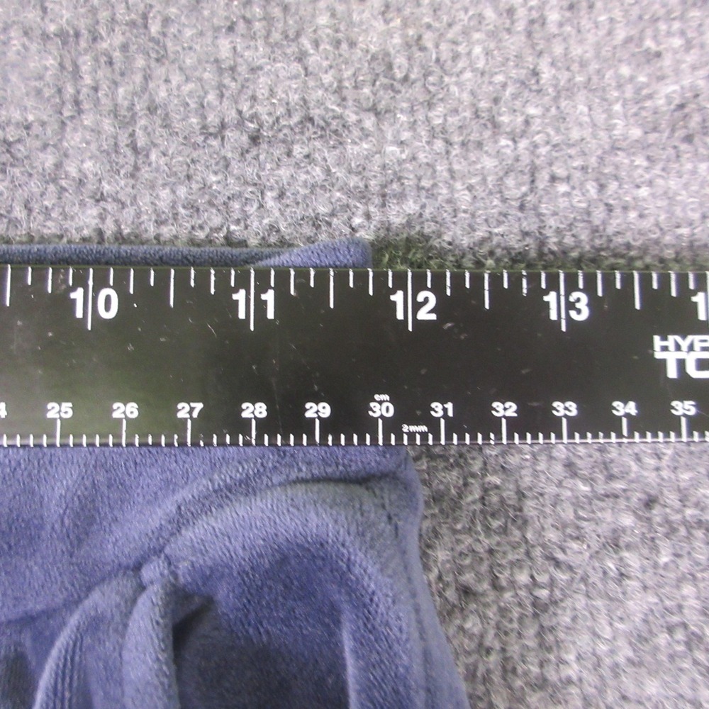 Uniqlo Sweatpants Womens XS Blue Velour Wide Leg Elastic Waist Lounge‎ Stretch - Picture 7 of 8